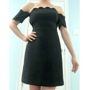 Club Monaco Off the shoulder black dress